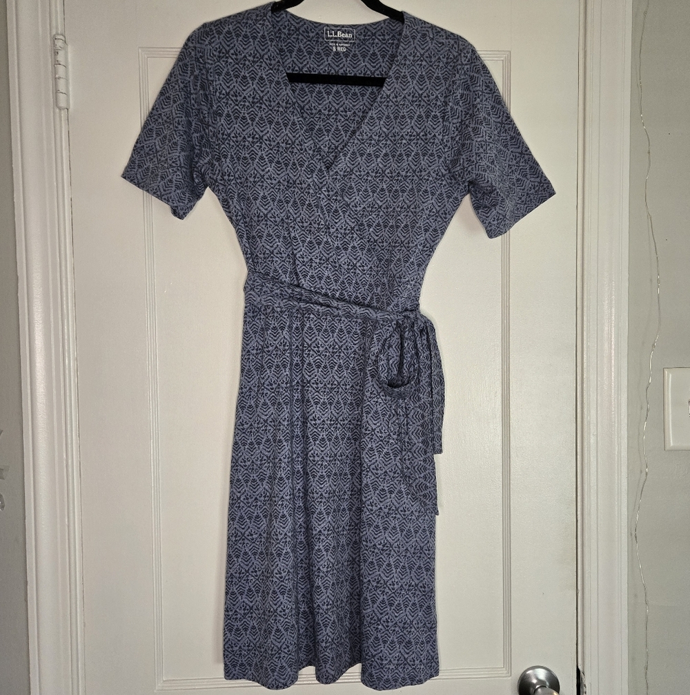 L.L. Bean Spring Dress - Women's Small - Blue